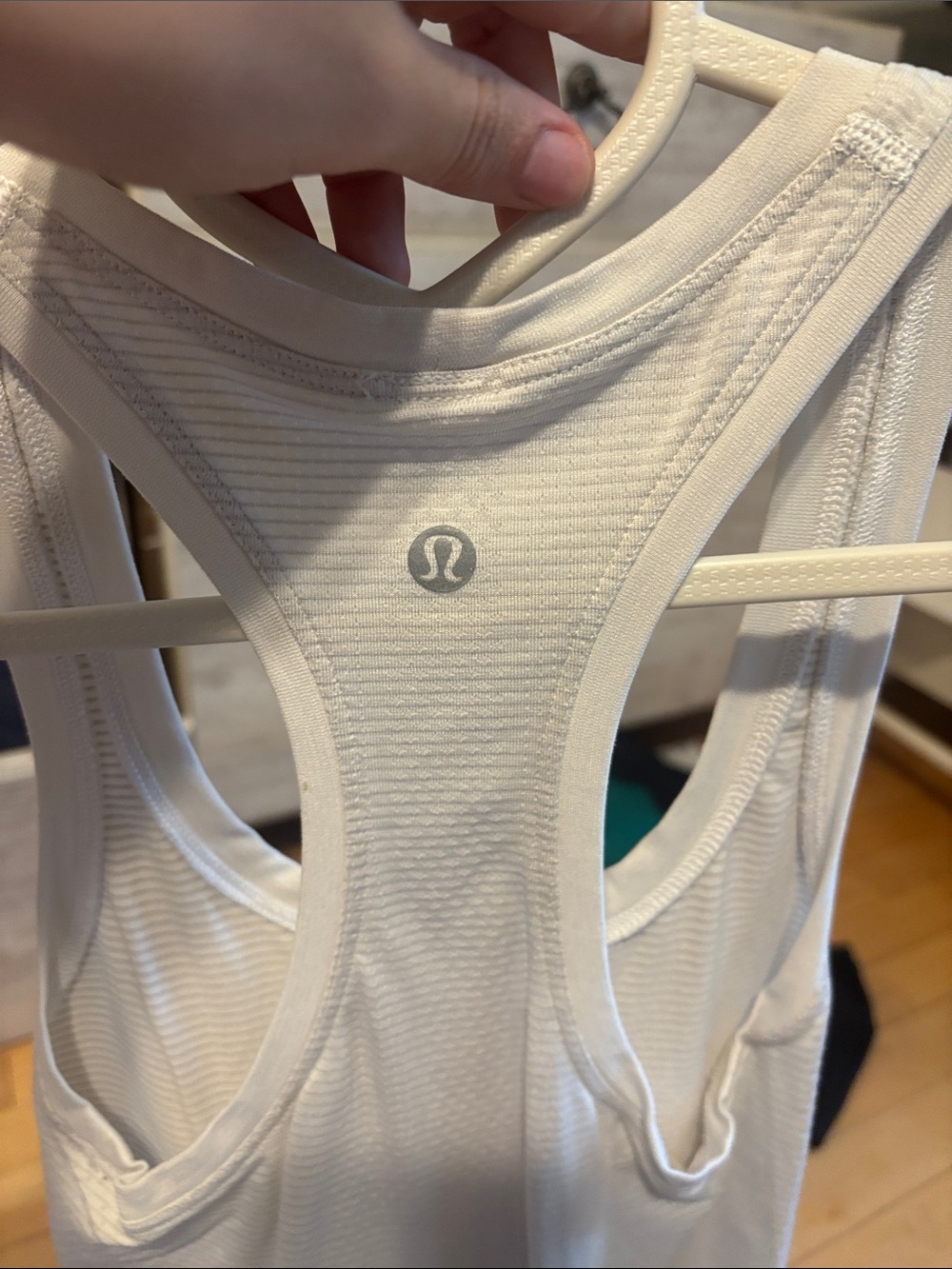lululemon athletica White Racerback Tank - Picture 2 of 2